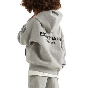 NEW Kids Essentials Fear Of God Hoodie Dark Oatmeal Unisex AUTHENTIC 💯